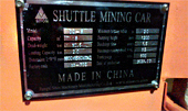 The Shuttle Mining Car Is Exported To Canada