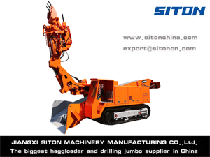 Crawler Loader with Hammer