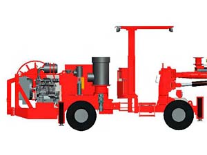DW1-23 Wheel Single Boom Drilling Jumbo