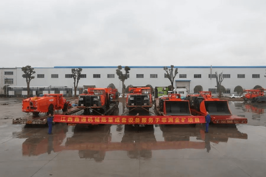 Siton complete sets of underground mining equipment once again delivered to Eterite Gold Mine in Africa