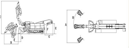Crawler Loader with Hammer